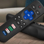 Replacement Remote Control Only for Roku TV 2 Pack on a Table