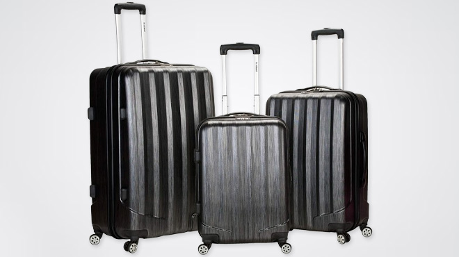 Rockland 3 Piece Santa Fe Hardside Spinner Wheel Luggage Set