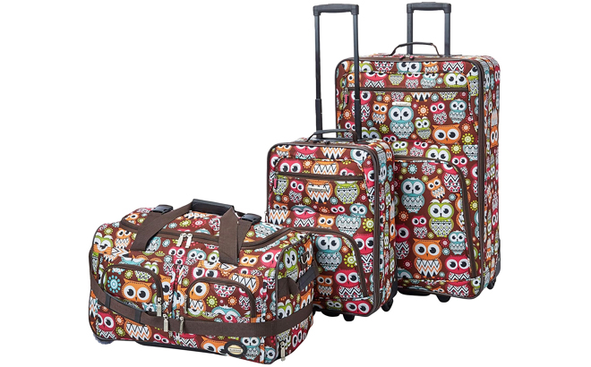 Rockland Softside 3 Pc Expandable Luggage Set