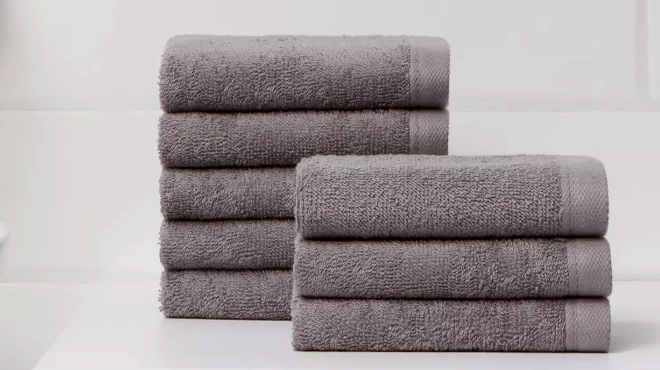 Room Essentials 8 Piece Antimicrobial Washcloth Set 2