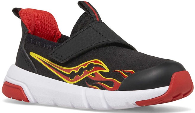 Saucony Black and Red Kids Shoes