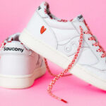 Saucony Womens Shoes on pink background