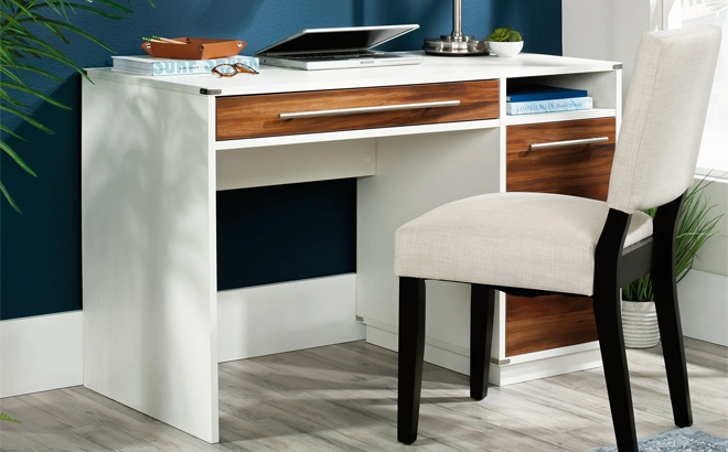 Sauder Vista Key Modern Home Computer Desk with Storage