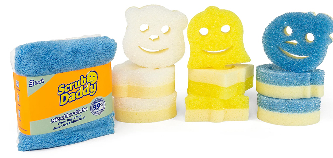 Scrub Mommy 9 Piece Winter Sponge Set with 3 Microfiber Towels