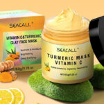 Seacall Turmeric Vitamin C Clay Mask on a Table