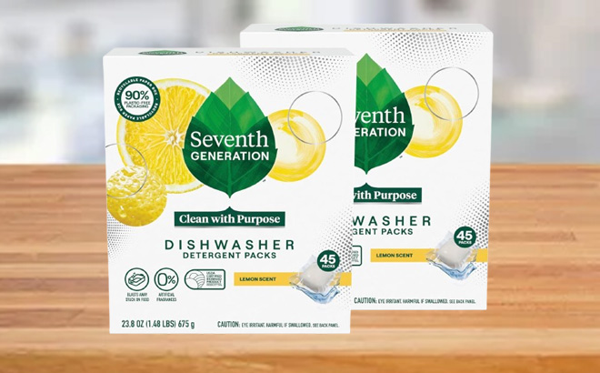 Seventh Generation Dishwasher Detergent Pacs