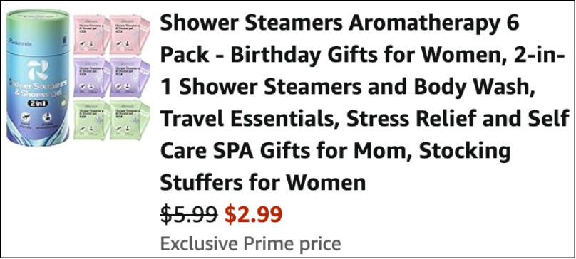 Shower Steamers Aromatherapy 6 Pack Checkout