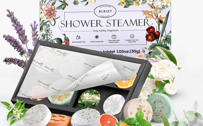 Shower Steamers Aromatherapy BLRIET 8 Pack Gifts for Women