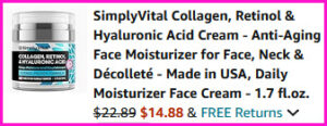 SimplyVital Collagen Checkout Screen