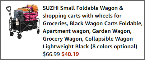 Small Foldable Wagon Summary