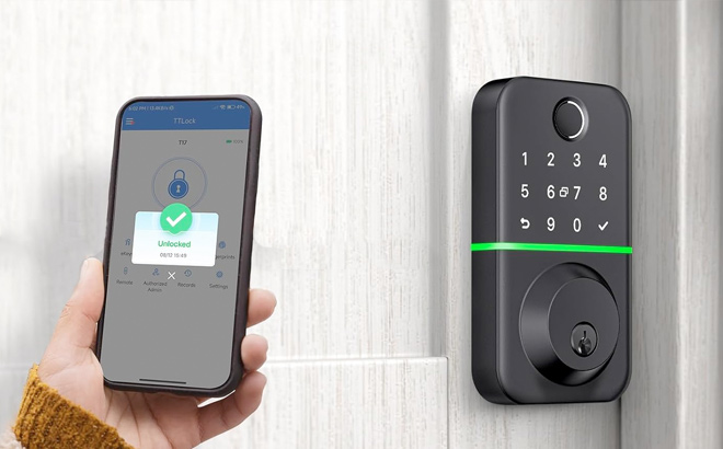 Smart Door Lock Deadbolt with Keypad