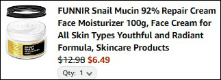 Snail Mucin Final Price at Checkout 1