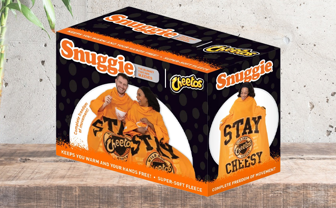 Snuggie The Original Wearable Blanket with Sleeves Cheetos Stay Cheesy