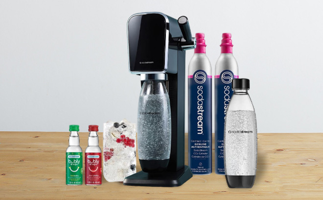 SodaStream Art Sparkling Water Maker Bundle on a Table