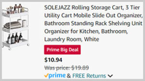 Solejazz 3 Tier Rolling Storage Cart Screenshot