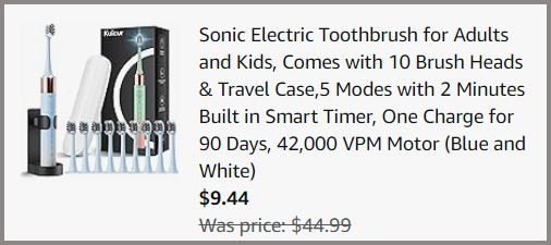 Sonic Electric Toothbrush Summary