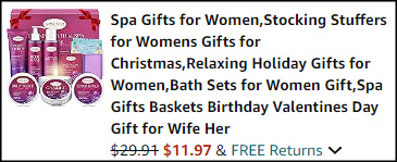 Spa Gifts for Women Checkout