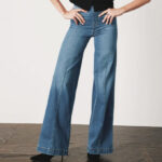 Spanx Womens Wide Leg Jeans