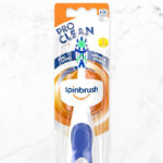 Spinbrush Pro Clean Battery Powered Toothbrush on a Marble Top