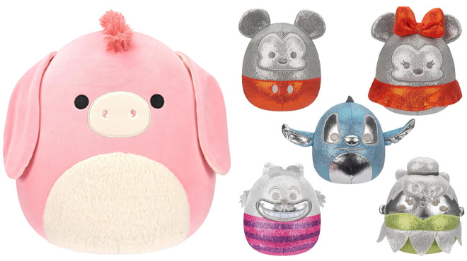 Squishmallows 12 Inch Maudie Pink Donkey and 5 Pack Plush Box Set