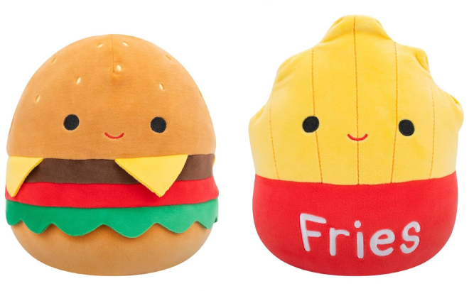 Squishmallows Carl Cheeseburger Floyd French Fries Flipamallows