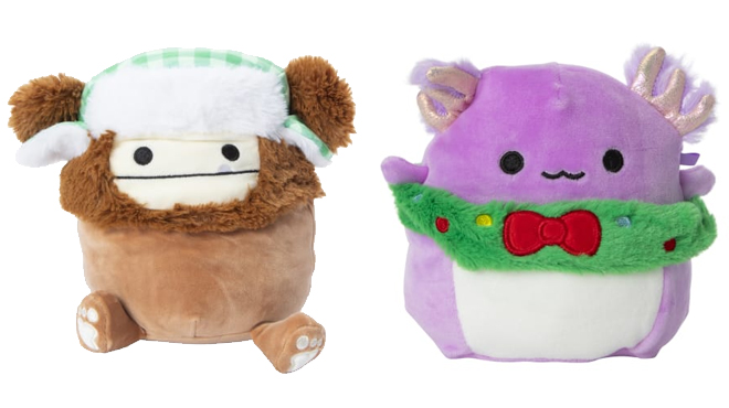 Squishmallows Winter Squad Benny and Svenja The Axolotl Holiday Squishmallows