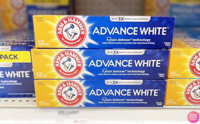 Stacked Arm Hammer Advance White Toothpaste