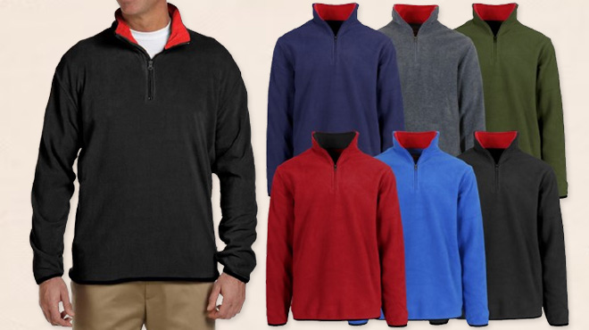 Stone Mountain Men's Quarter Zip Pullover Sweaters