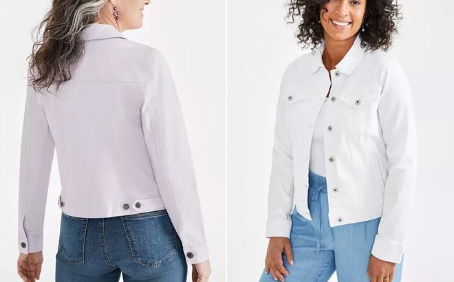 Style Co Womens Classic Denim Jackets