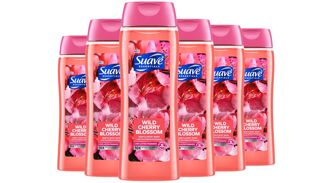 Suave Moisturizing Body Wash with Wild Cherry