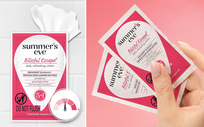 Summers Eve Blissful Escape Feminine Wipes