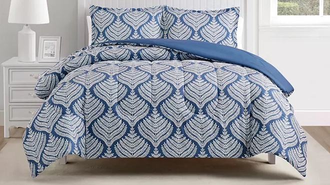 Sunham Danica Blue 3 Pc Comforter Set