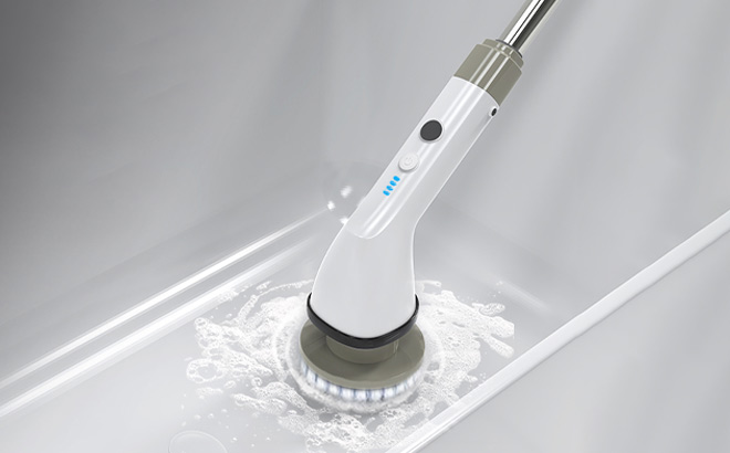 Super Strong Electric Spin Scrubber in the Tub