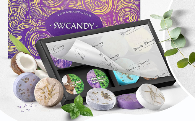 Swcandy Relaxation Stress Relief 8 Piece Shower Steamers