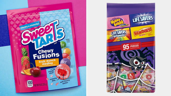 SweeTARTS Chewy Fusions Candy and Halloween Candy Variety Pack