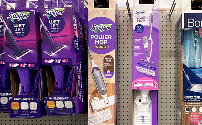 Swiffer PowerMop Wood Mop Kit in a Store