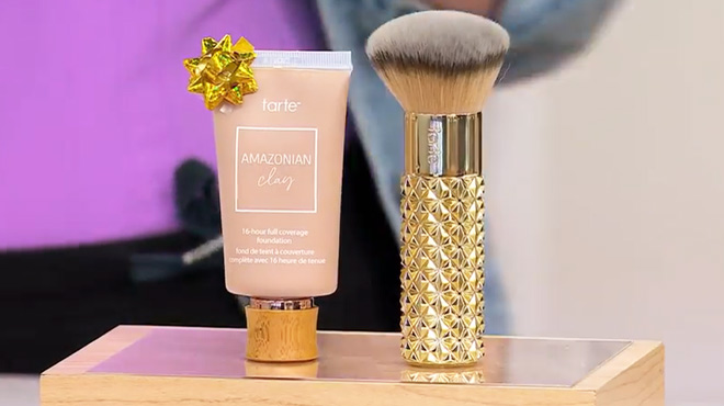 Tarte Amazonian Clay Foundation with Golden Era Brush