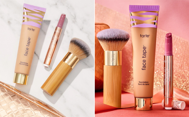 Tarte Super Size Face Tape Foundation 3 Piece Kit with a Bag