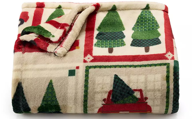 The Big One Holiday Oversized Supersoft Plush Throw Blanket 1