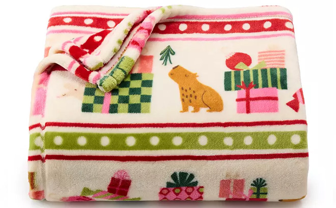 The Big One Holiday Oversized Supersoft Plush Throw Blanket