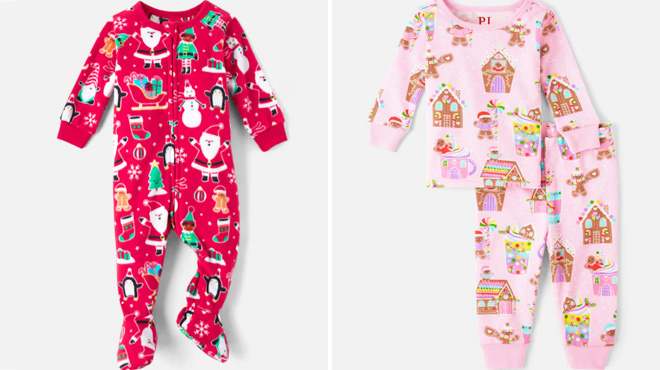 The Childrens Place Baby Matching Family Christmas One Piece Pajamas