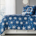 The Lakeside Collection Christmas Comforter in Blue Color