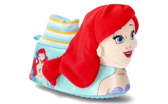 The Little Mermaid Toddler Girls Sock Top Slippers