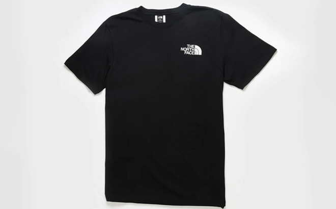 The North Face Box NSE Mens Tee on the Gray Background