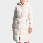 The North Face Womens Nuptse Belted Long Jacket