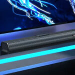 The Veatool 2 1 Wireless Sound Bar in the Living Room