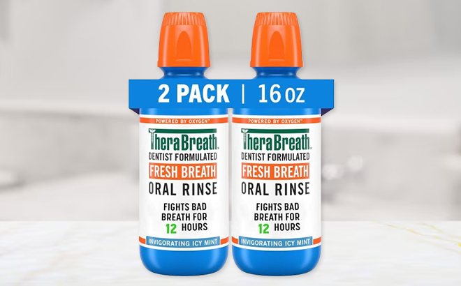 TheraBreath Fresh Breath Mouthwash 2 Pack