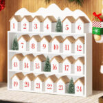 Threshold Christmas Wood House Countdown Calendar