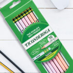 Ticonderoga Pastel Number 2 Soft Assorted Colors Pack of 10 Pencils