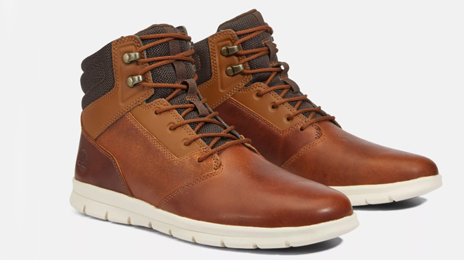 Timberland Mens Graydon Sneaker Boots in wheat full grain color